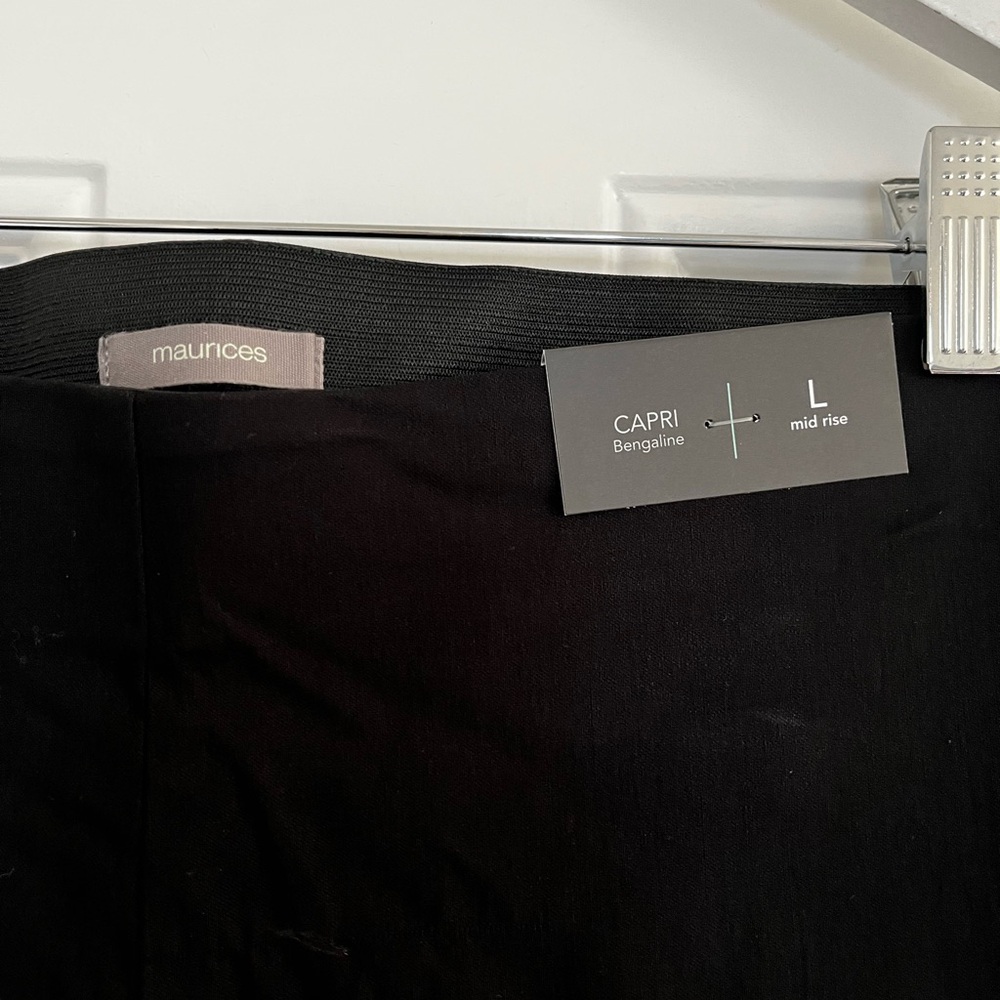 Chic Maurices Black Bengaline Chino Pants